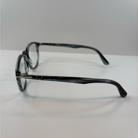 FRAMES ONLY - Persol PO3143-V 1051 Striped Grey Eyeglasses 49•21•145 - Picture 6 of 16